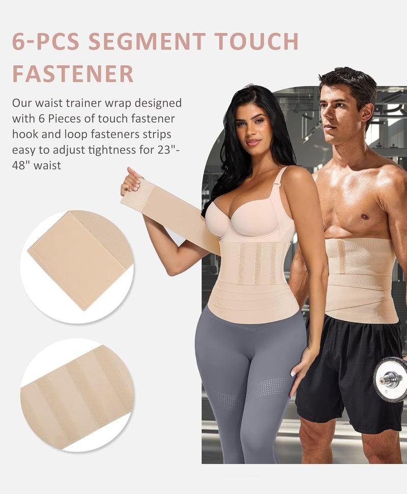 FeelinGirl Waist Trainer for Women Men - Wrap Belt for Stomach Plus Size Tummy - Image 2